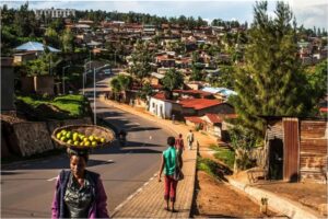 a street in Kigali, Rwanda